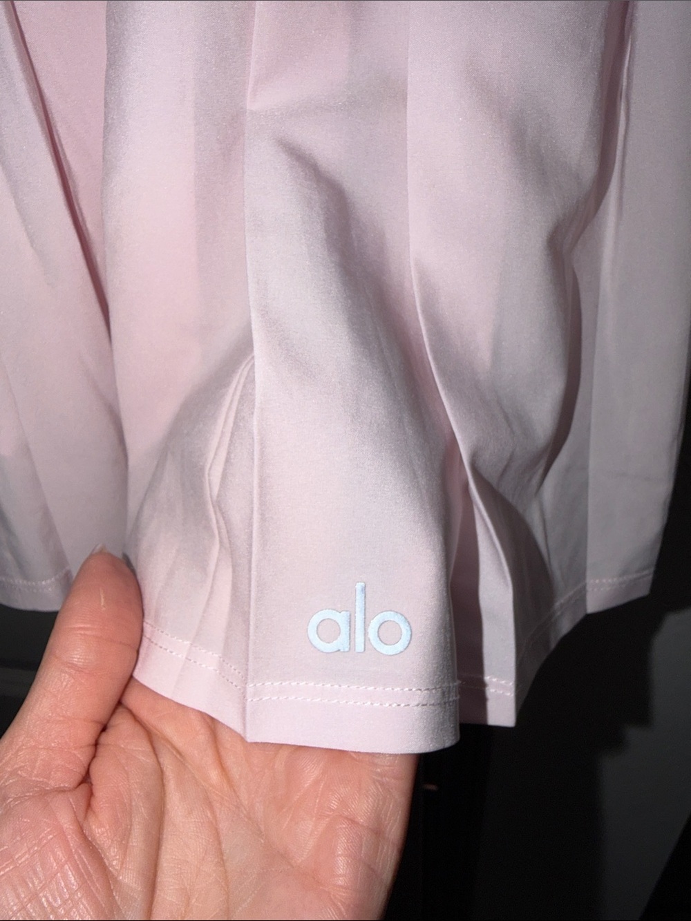 ALO Yoga Pleated Mini Skirt - Light pale pink S - Picture 2 of 5